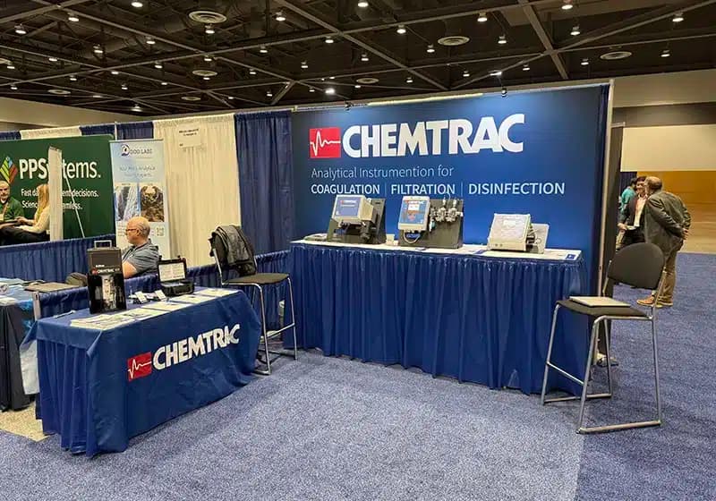 An exhibitor booth on the WQTC 2025 exhibit floor in Tacoma.