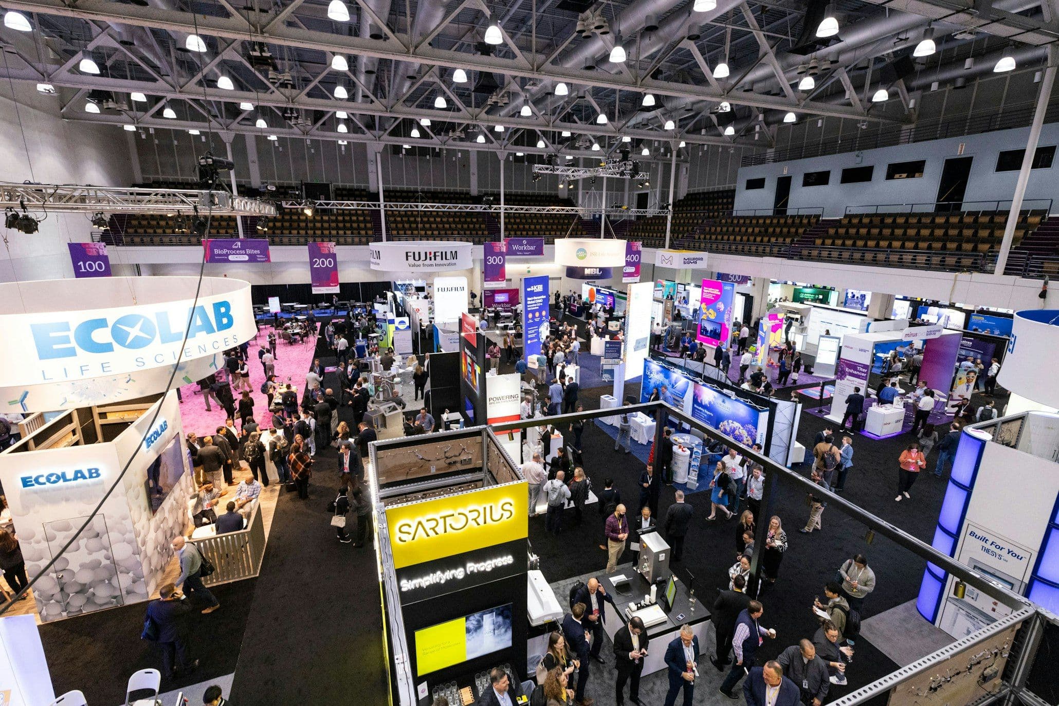 BioProcess International Conference & Exhibition 2026 expo floor; exhibitors can use B2Brain lead capture for follow-up