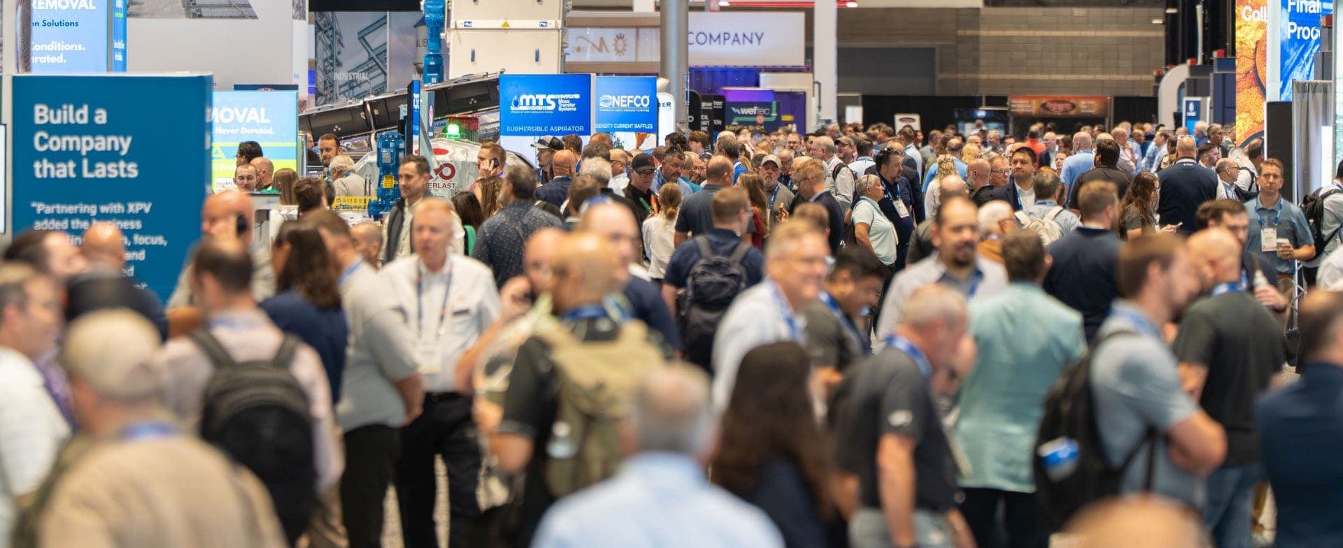 WEFTEC attendees and exhibitors using B2Brain lead capture on the exhibition floor