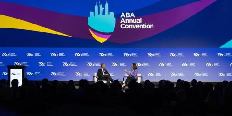 ABA Annual Convention stage and audience in New York in 2024