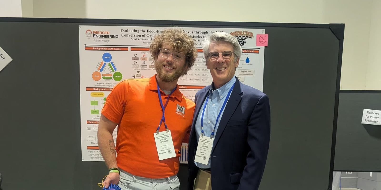 Student poster winner presenting at WaterSmart Innovations 2025 in Reno