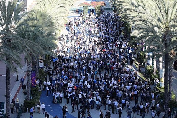 CAMX exhibitors using B2Brain lead capture during the welcome reception