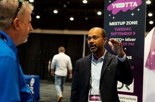Yotta infrastructure leaders using B2Brain lead capture during meetings