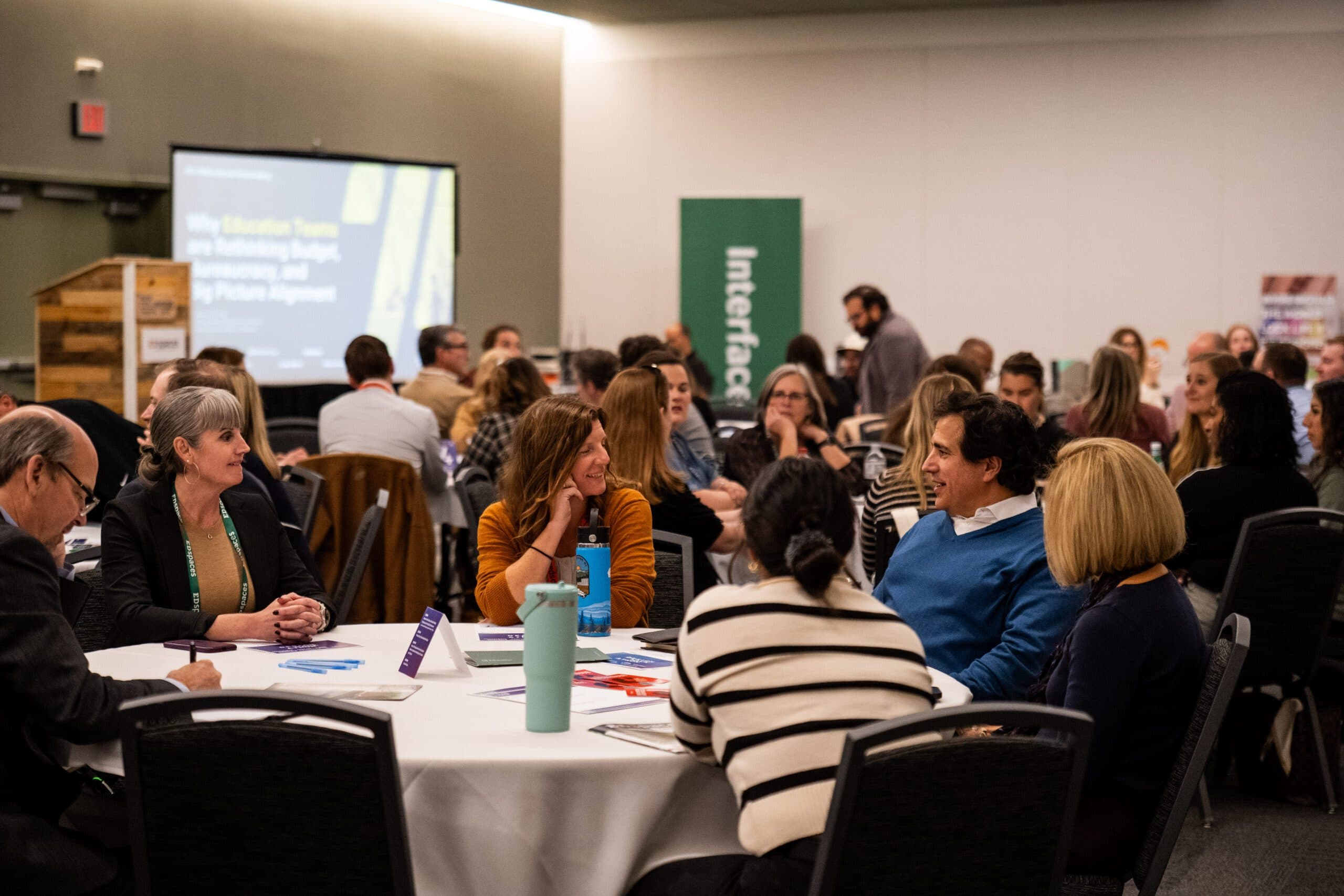 EDspaces attendees talking in an education session