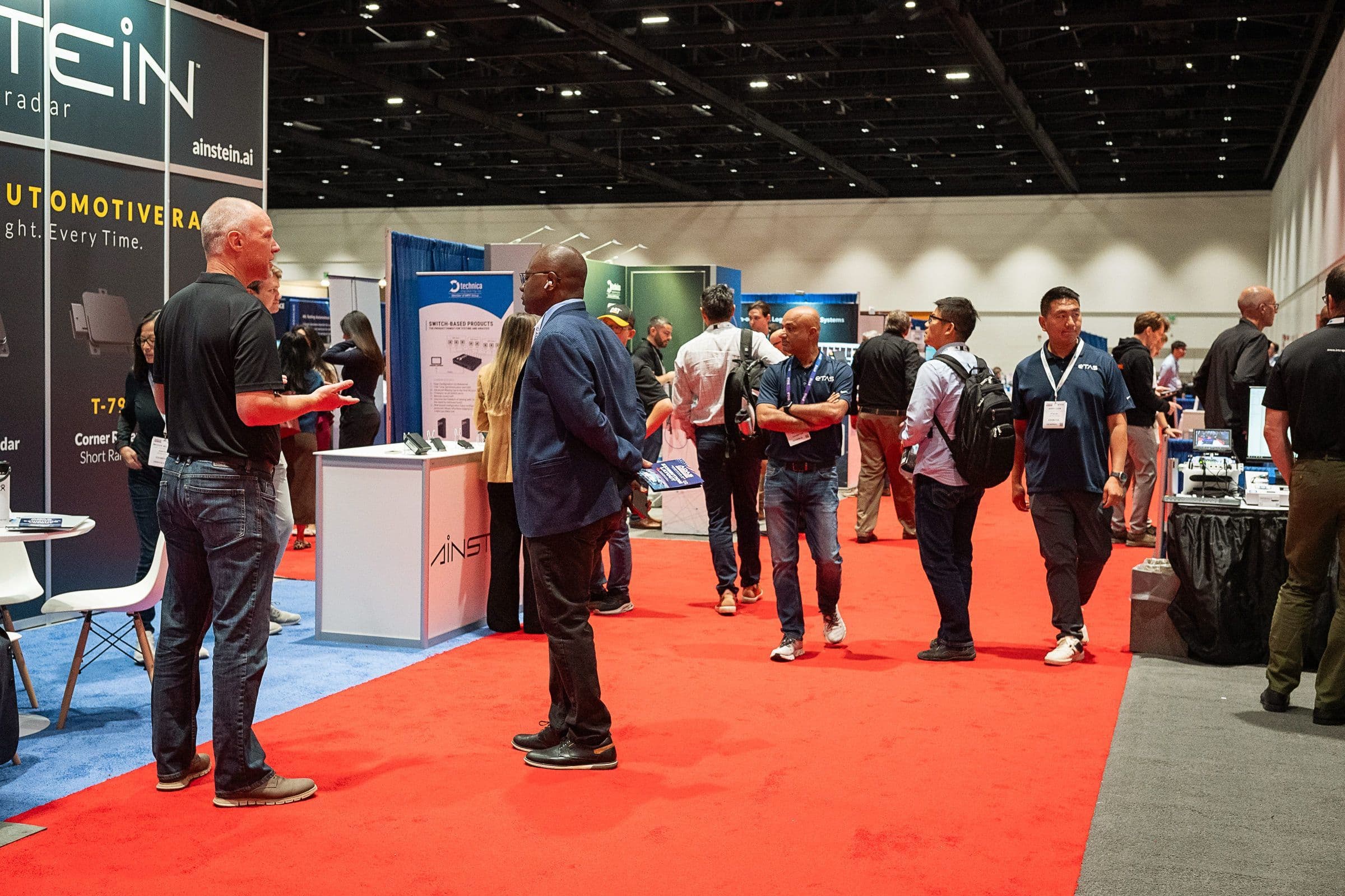 Visitors and exhibitors meet on the 2025 North America show floor