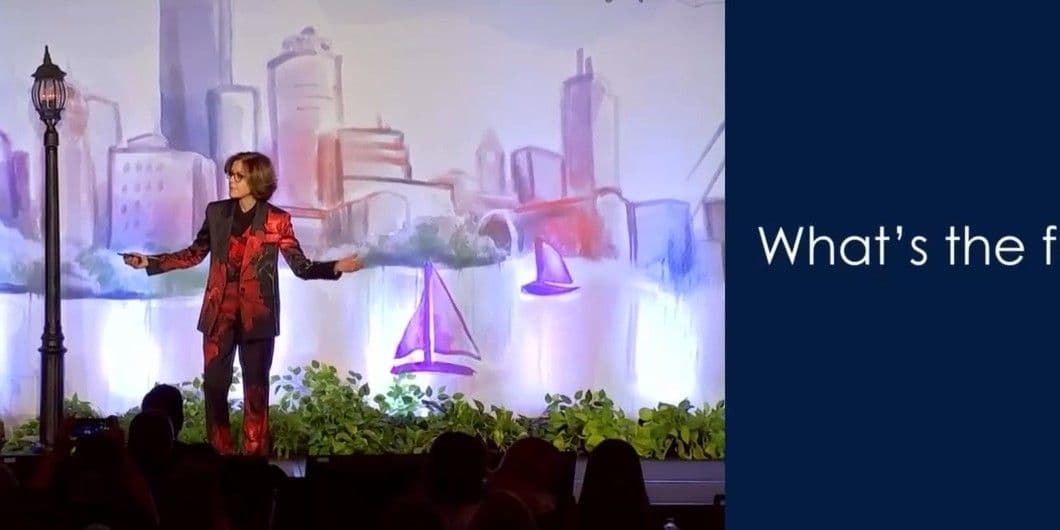 Ann Handley on stage at B2B Forum 2024