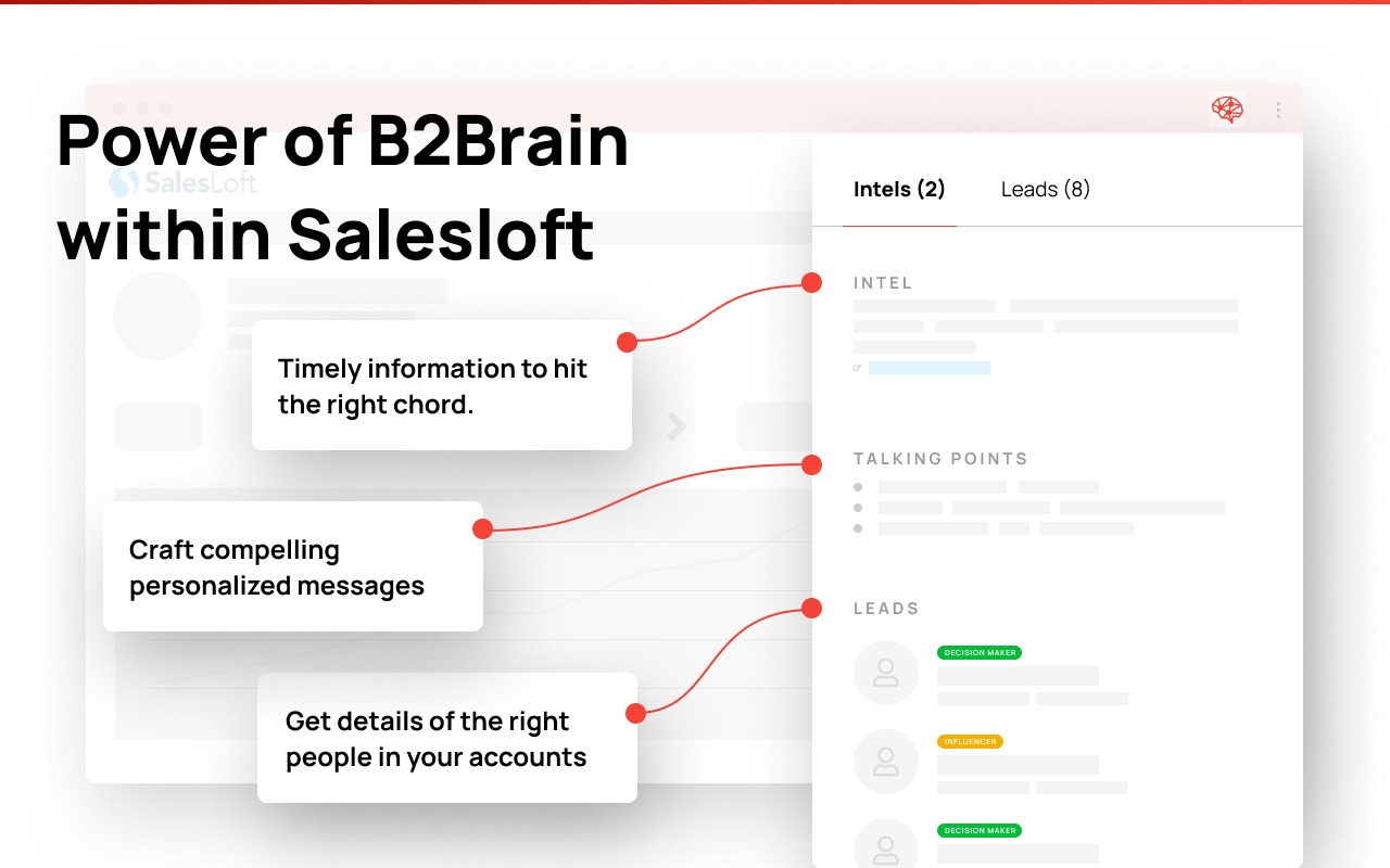 Get B2Brain working inside your Salesloft