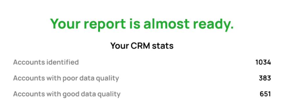 CRM Stats analysis by B2Brain
