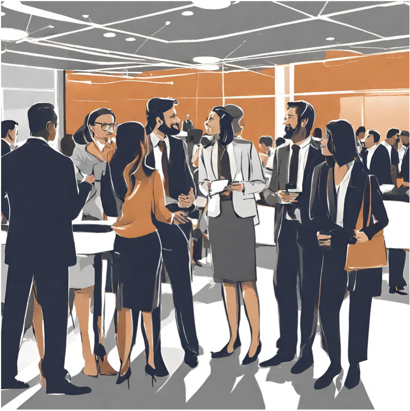 At events, meet, network, have fun and smartly build your pipeline