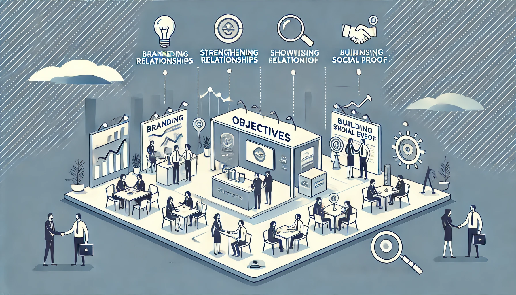 Top 5 objectives at a trade show for exhibitors