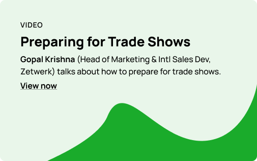 Preparing for trade shows
